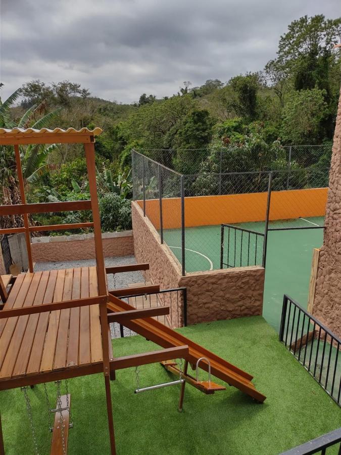 Chacara Bella Vida Com Piscina Churrasqueira Salao De Festas Fogao A Lenha Quadra Aracariguama Exteriör bild