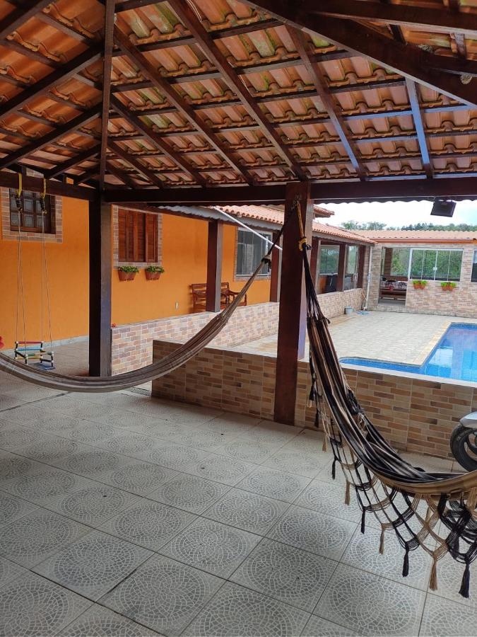 Chacara Bella Vida Com Piscina Churrasqueira Salao De Festas Fogao A Lenha Quadra Aracariguama Exteriör bild